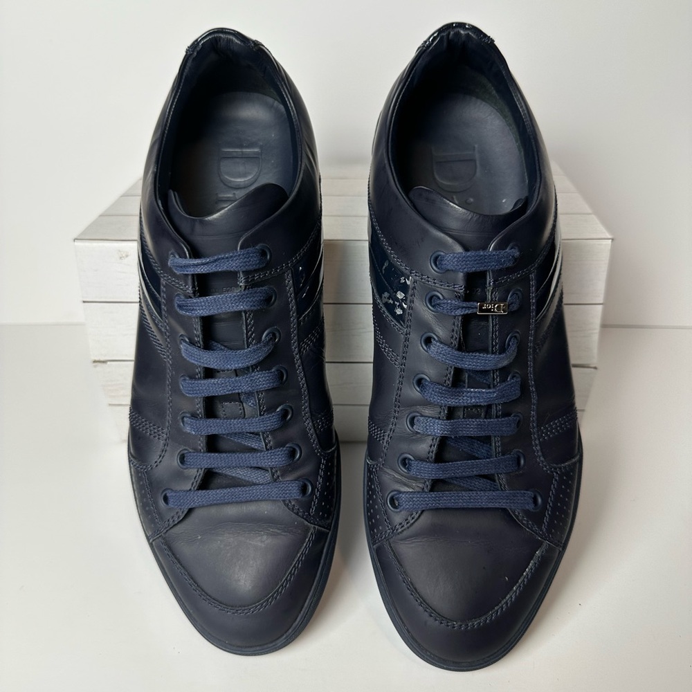 Men’s DIOR B18 shoes 41.5 blue leather - Picture 3 of 11